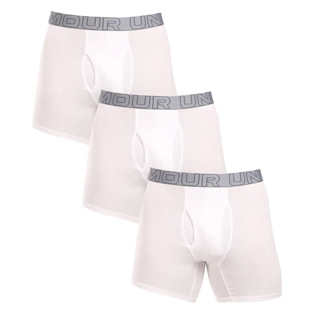Under Armour 3PACK pánské boxerky bílé (1383889 100) 3XL