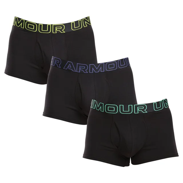 Under Armour 3PACK pánské boxerky černé (1383891 002) 4XL