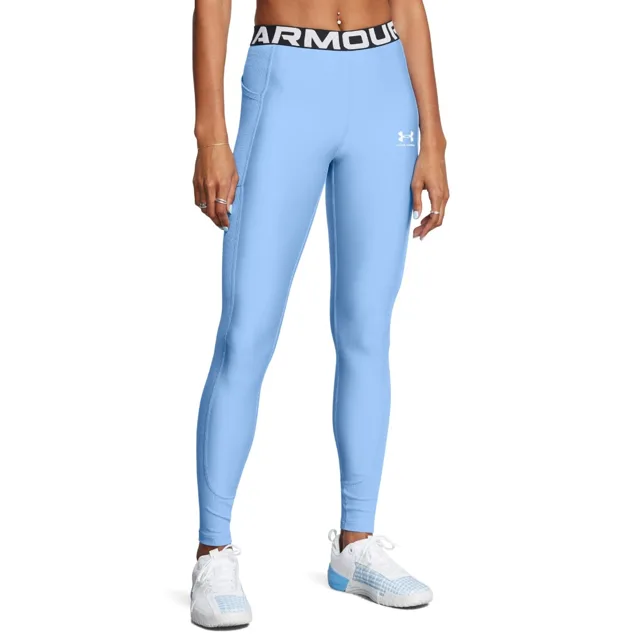 Under Armour Dámské legíny HeatGear Rib Legging Blue