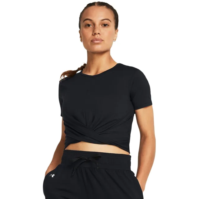 Under Armour Dámské triko Motion Crossover Crop SS Black