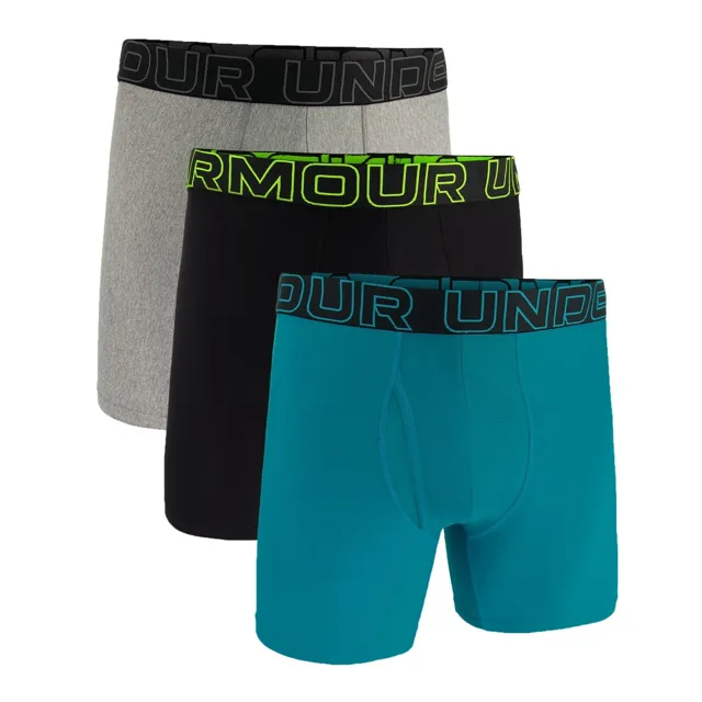 Under Armour Pánské boxerky Perf Tech 6in 3Pack Blue