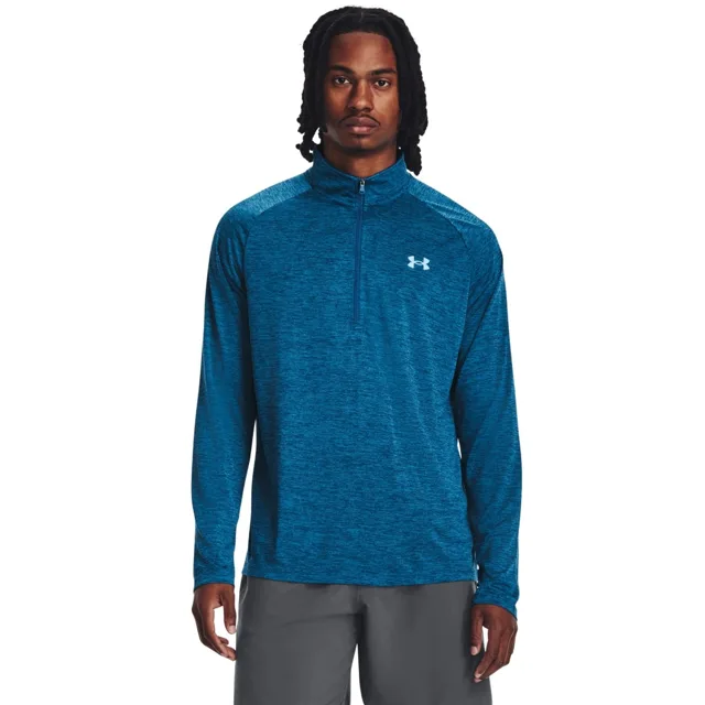 Under Armour Pánské Triko Tech 2.0 1/2 Zip Blue