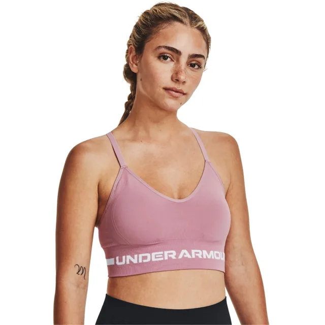 Under Armour Sportovní podprsenka Seamless Low Long Pink