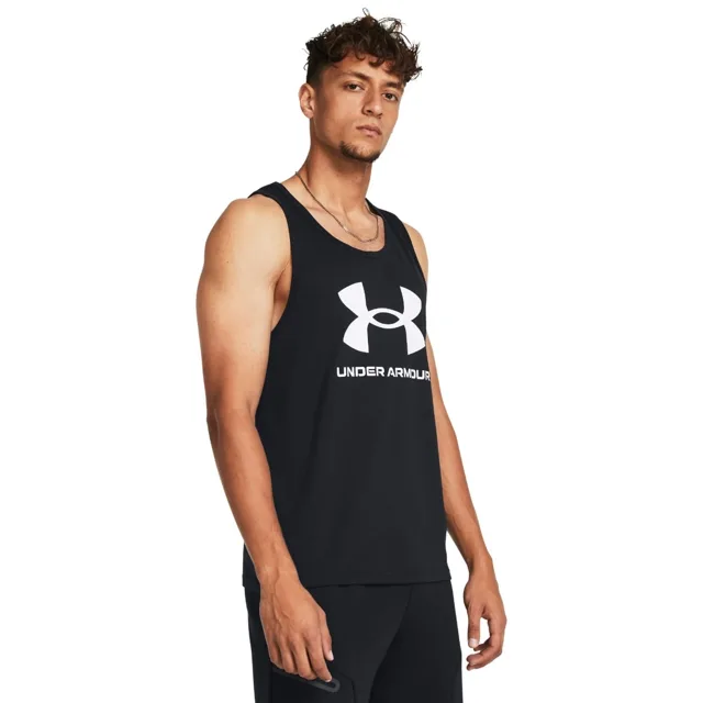 Under Armour Tílko SPORTSTYLE LOGO TANK Black