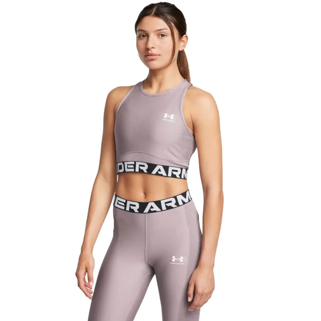 Under Armour Women‘s top HeatGear Rib Tank Grey