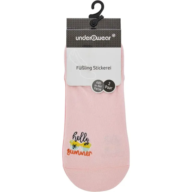 under2wear Kotníkové ponožky Hello Summer 2pack vel. 39/42 2 ks
