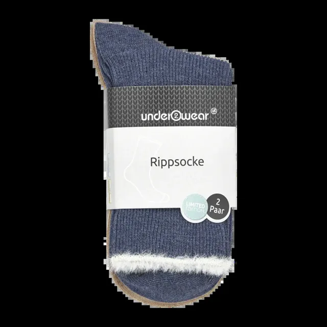 under2wear Ponožky ozdobný lem 2PACK 39/42 2 ks