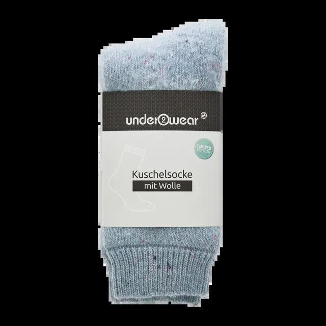 under2wear Ponožky vlněné modré multicolor 39/42