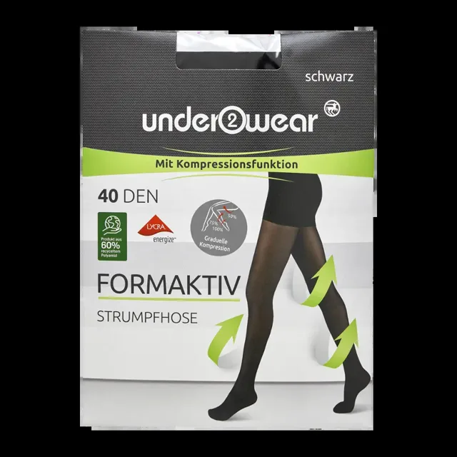 under2wear Punčochové kalhoty černé 40 DEN M