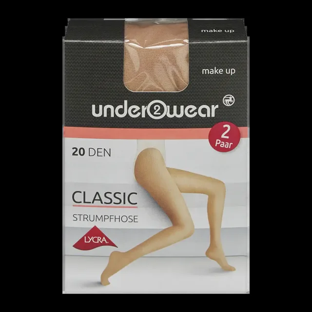 under2wear Punčochy 2pack tělové 20 DEN vel. S 36/38 2 ks