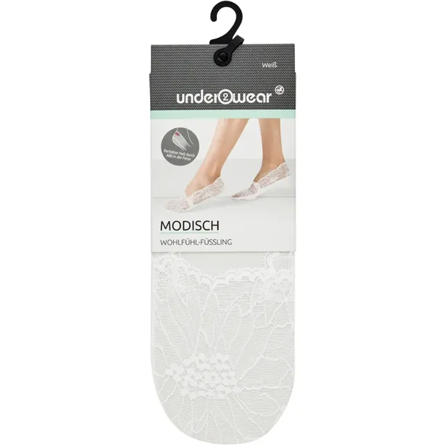 under2wear Ťapky krajkované Bílé 39/42
