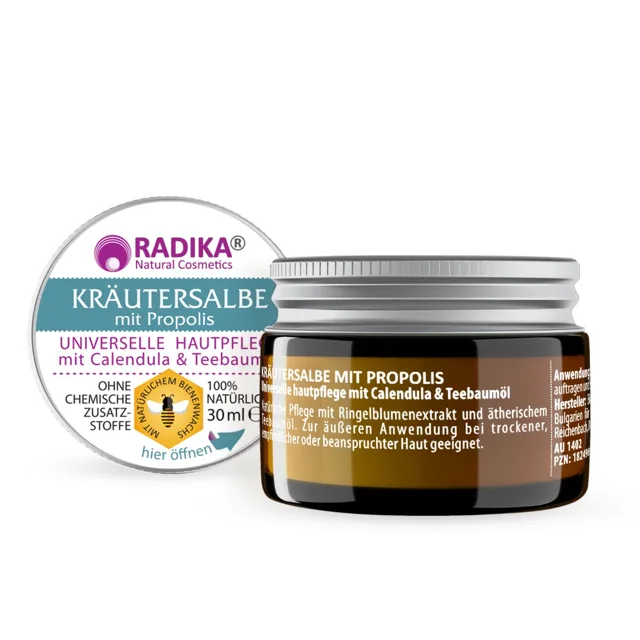 Univerzální bylinná mast s propolisem - 30 ml - Bioherba