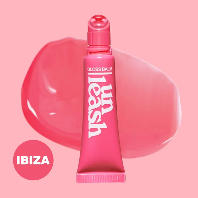 UNLEASHIA - Sunset Dazzle Gloss Balm IBIZA - Lesk na rty v odstínu IBIZA - 10 g