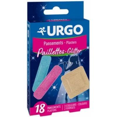 URGO GLITTER třpytivé dětské náplasti 18 ks