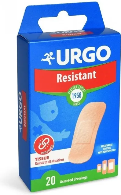 URGO RESISTANT Odolná náplast 20 ks NOVÁ