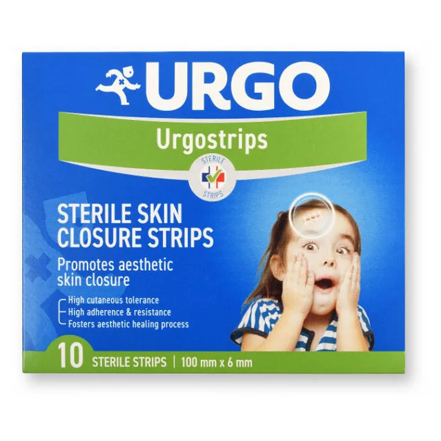 URGO Strips fixační náplasťové stehy 100 x 6 mm 10 ks