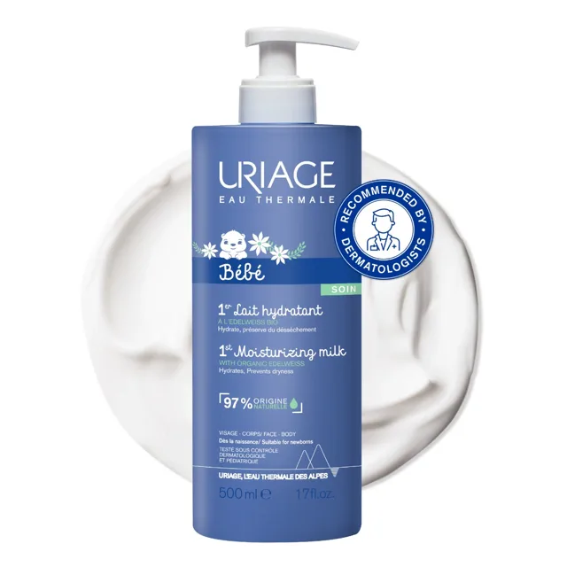 Uriage Bébé Hydratační tělové mléko pro nejmenší 500 ml