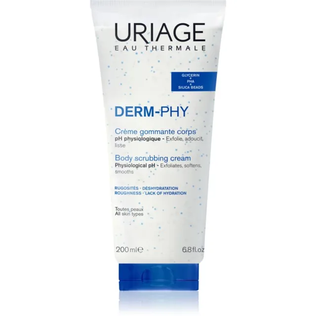 Uriage DERM-PHY Body Scrubbing Cream pečující tělový peeling 200 ml