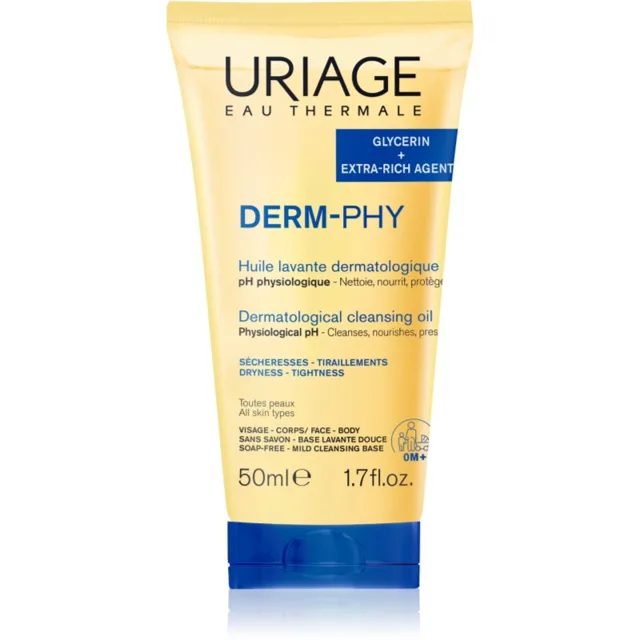 Uriage DERM-PHY Dermatological Cleansing Oil pečující sprchový olej 50 ml