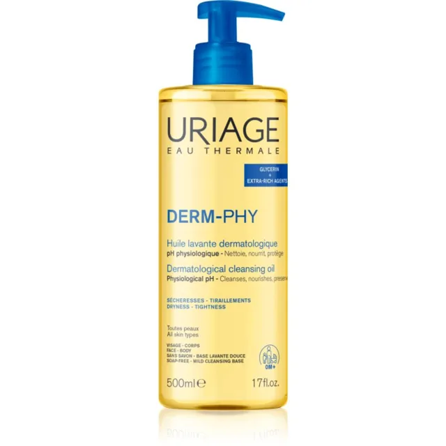 Uriage DERM-PHY Dermatological Cleansing Oil pečující sprchový olej 500 ml