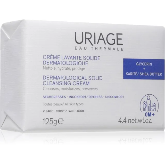 Uriage DERM-PHY Dermatological Solid Cleansing Cream jemný čisticí krém 125 g