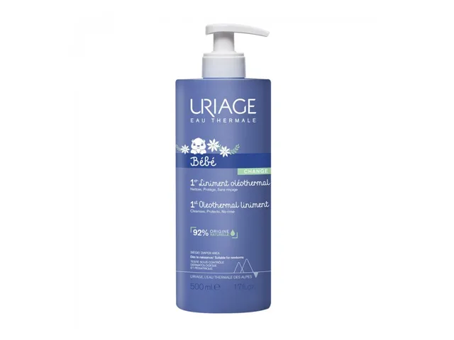 Uriage Dětská čisticí péče pro oblast plenek Bébé (1st Oleothermal Liniment) 500 ml