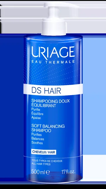 Uriage DS Hair Balancing Shampoo jemný zklidňující šampon 500 ml