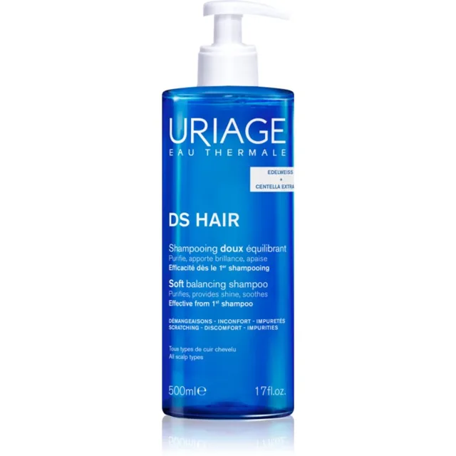 Uriage DS HAIR Soft Balancing Shampoo čisticí šampon pro citlivou pokožku hlavy 500 ml