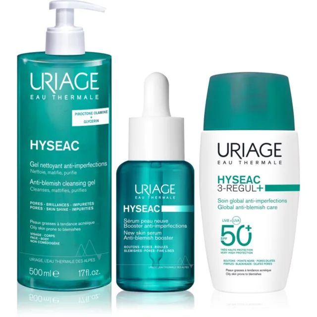 Uriage Hyseac Acne-Prone Skin Care Set sada pro mastnou pleť se sklonem k akné