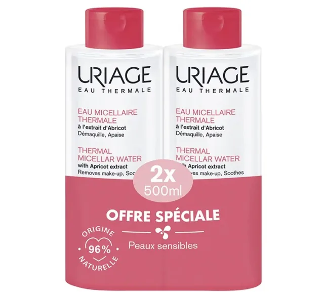 Uriage Micelární vody Eau Thermale Micellar Water Set 2 x 500 ml