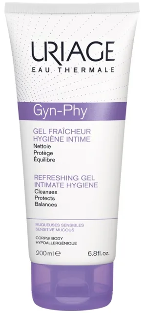 Uriage Osvěžující mycí gel na intimní hygienu Gyn Phy (Refreshing Gel Intimate Hygiene) 200 ml