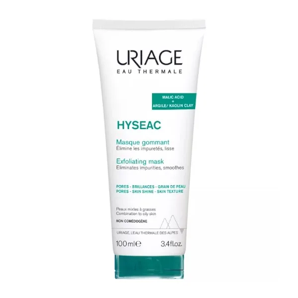 Uriage Peelingová maska pro smíšenou a mastnou pleť Hyséac (Exfoliating Mask) 100 ml