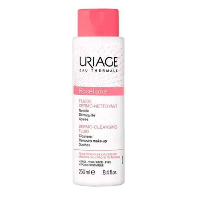 URIAGE Roséliane Dermočisticí fluid pro citlivou pleť se sklonem k začervenání 250 ml