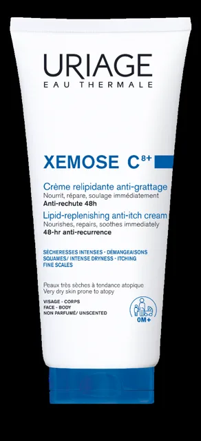 Uriage Xémose C8+ Relipidační zklidňující krém pro suchou až atopickou pokožku 200 ml