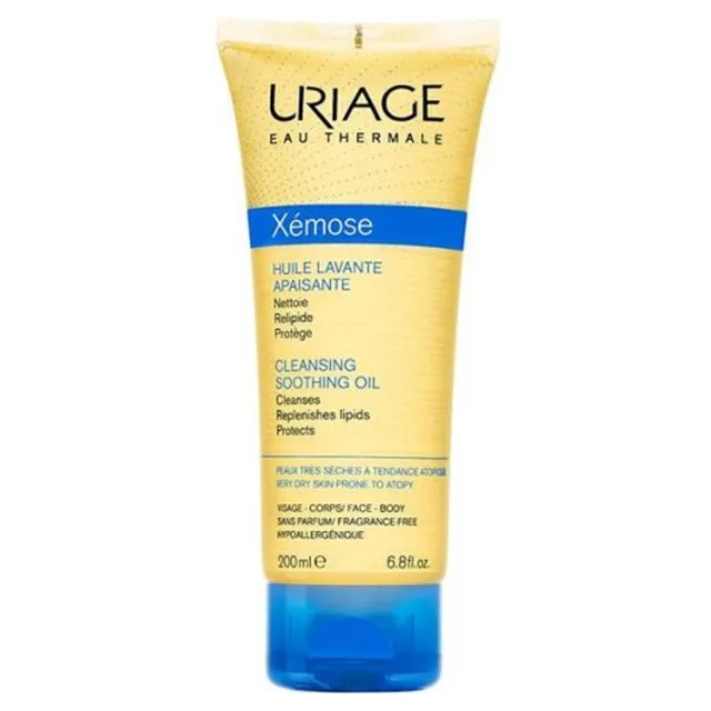 URIAGE Xémose Zklidňující mycí olej na obličej a tělo 200 ml