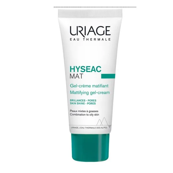 Uriage Zmatňující gel-krém pro smíšenou a mastnou pleť Hyséac Mat (Mattifying Gel-Cream) 40 ml