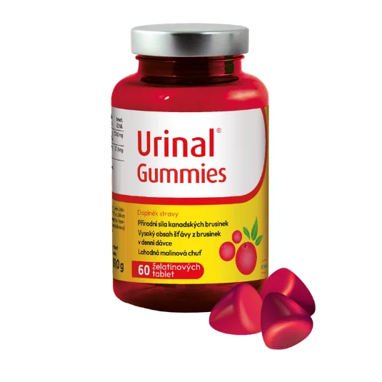 Urinal Gummies 60 ks gummies s obsahem kanadských brusinek 60 gummies