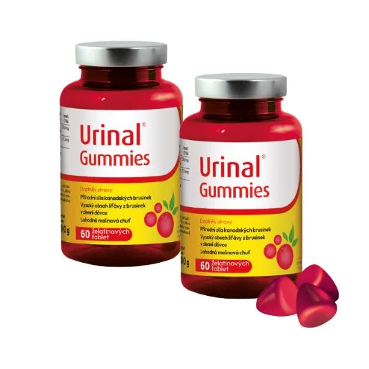 Urinal gummies - síla brusinek ve výhodném dvojbalení 60 + 60