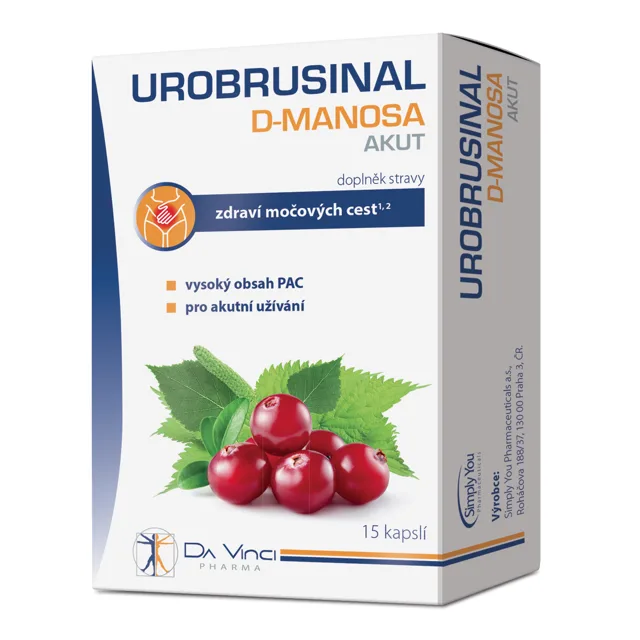 Urobrusinal D-manosa Akut Da Vinci Pharma 15 tobolek
