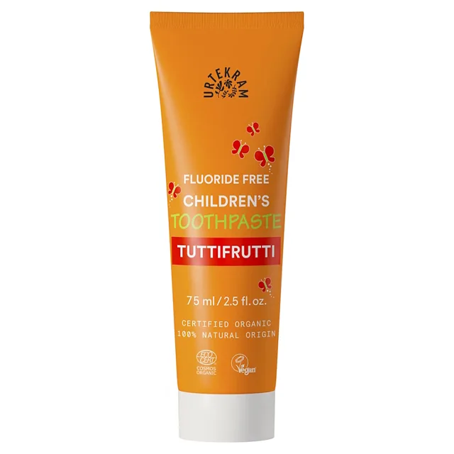 URTEKRAM BIO Zubní pasta Tutti frutti 75 ml, Určeno pro: Děti