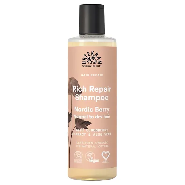 Urtekram Regenerační šampon Nordic Berry BIO 250 ml - pro lesklé a hebké vlasy