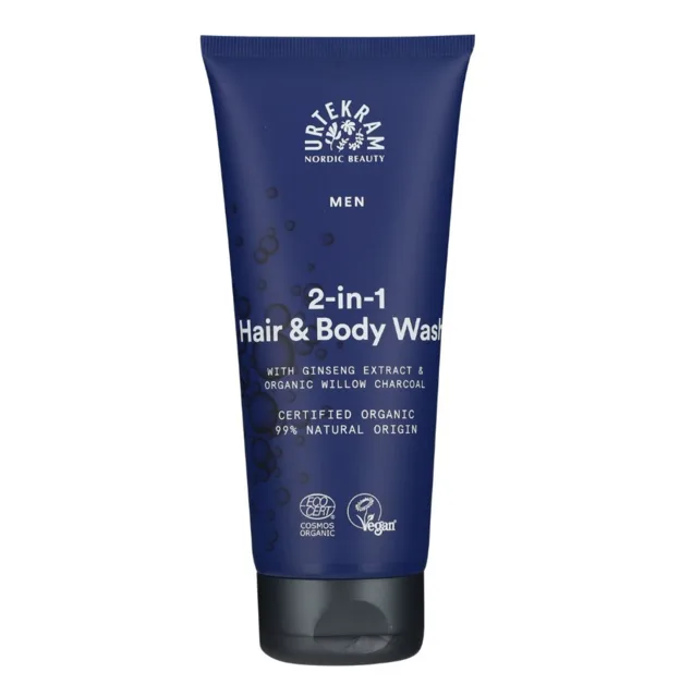URTEKRAM, Sprchový gel a šampon 2v1 MEN 200 ml BIO