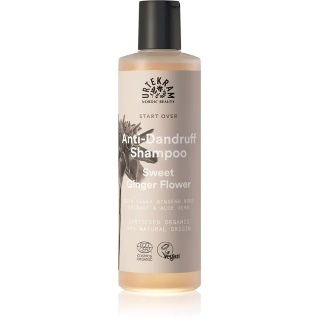 Urtekram Sweet Ginger Flower hydratační šampon proti lupům s výtažky z aloe a zázvoru 250 ml