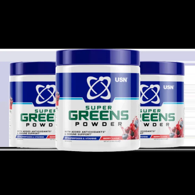 USN Super Greens Powder 150g - směs bobulí
