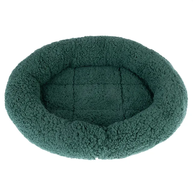 Útulný pelíšek Fluffy 2 v1  - tmavě zelená: D 50 x Š 42 x V 7,5 cm