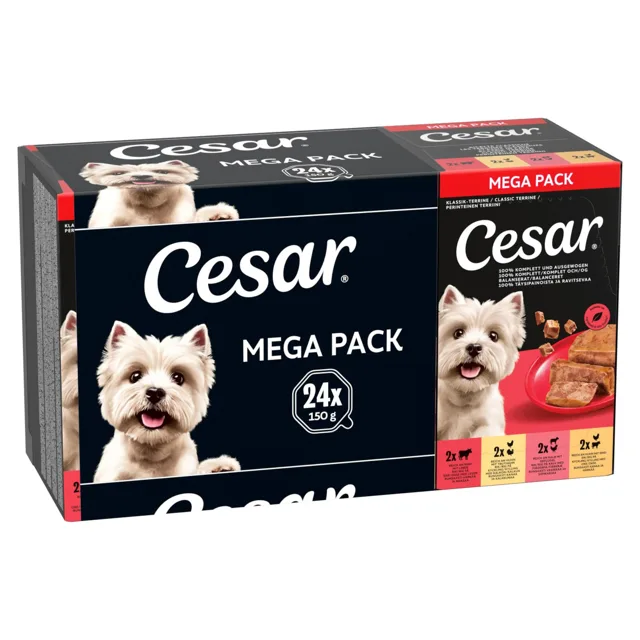 Vaničky Megapack Cesar 96 x 150 g - Classic Terrine