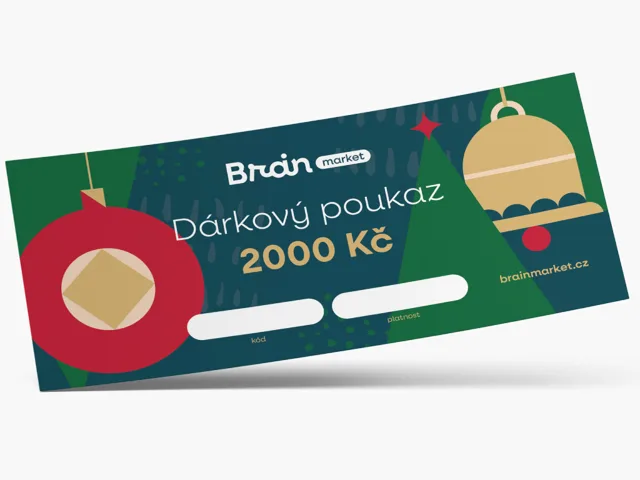 Vánoční dárková tištěná poukázka 2000 Kč