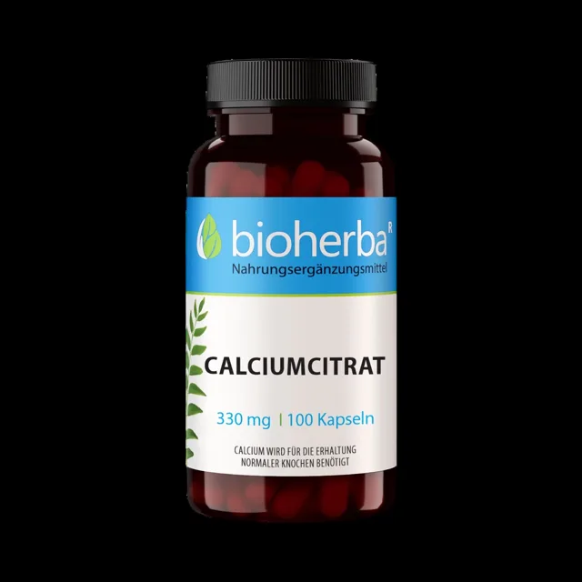 Vápník citrát 330 mg – 100 kapslí – Bioherba