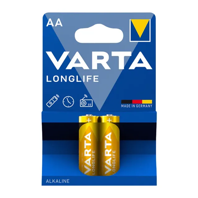 Varta Alkalické baterie Longlife AA  2 ks