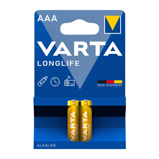 Varta Alkalické baterie Longlife AAA 2 ks